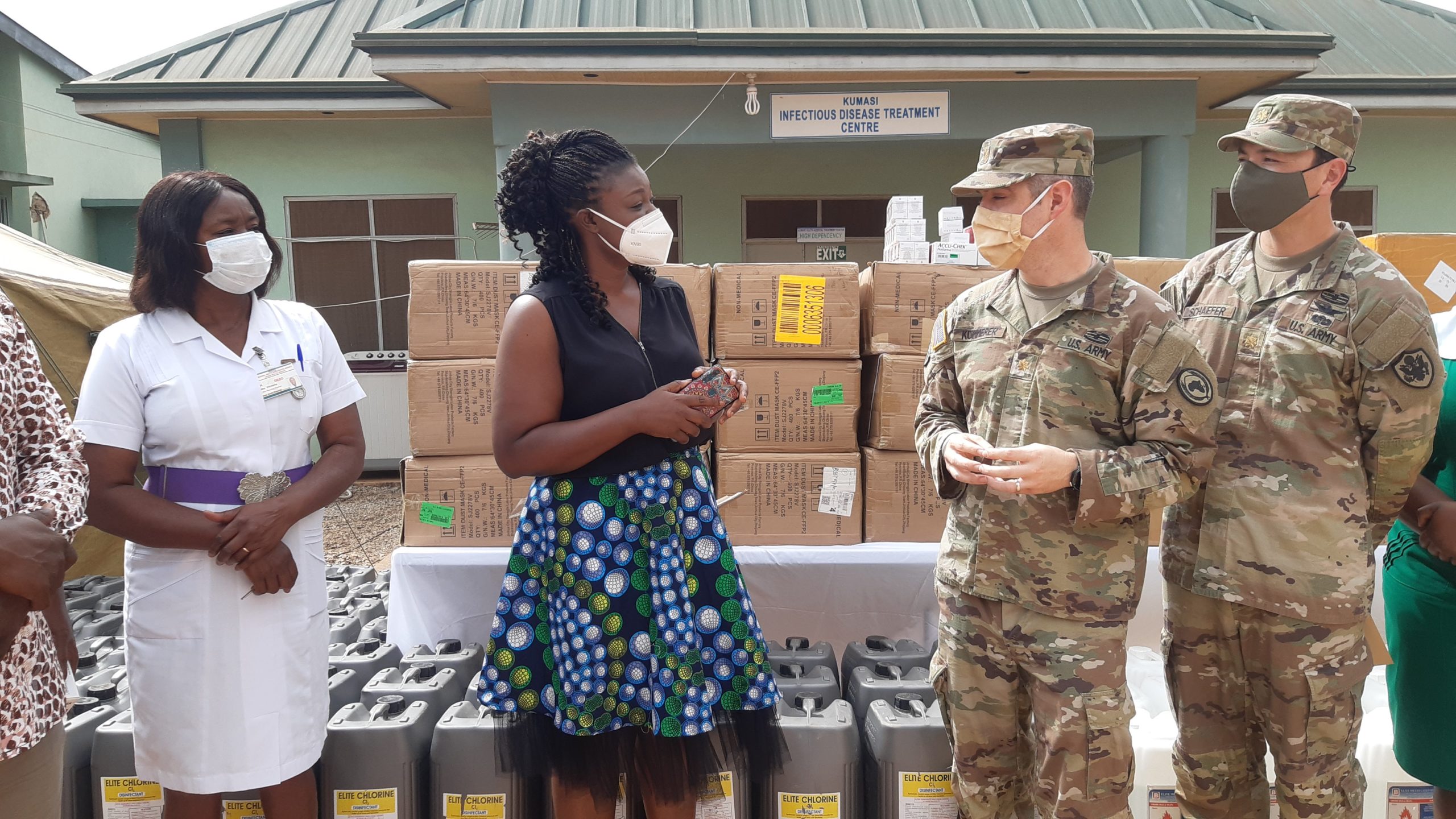 A/R U.S. Embassy Ghana and Donate PPE and Medical