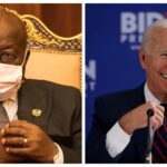 Akufo-Addo and Biden nose mask