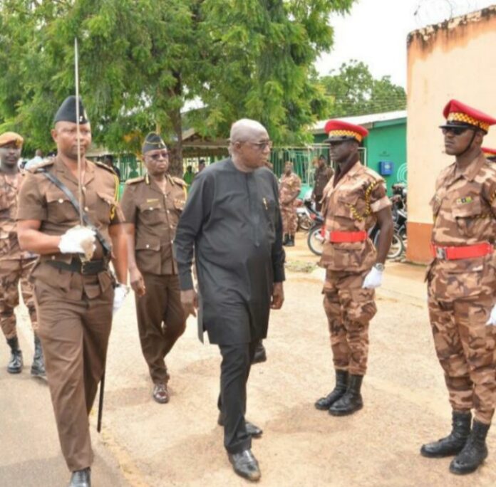 File photo: Interior Minister, Ambrose Dery, at the Navrongo Central Prisons.
