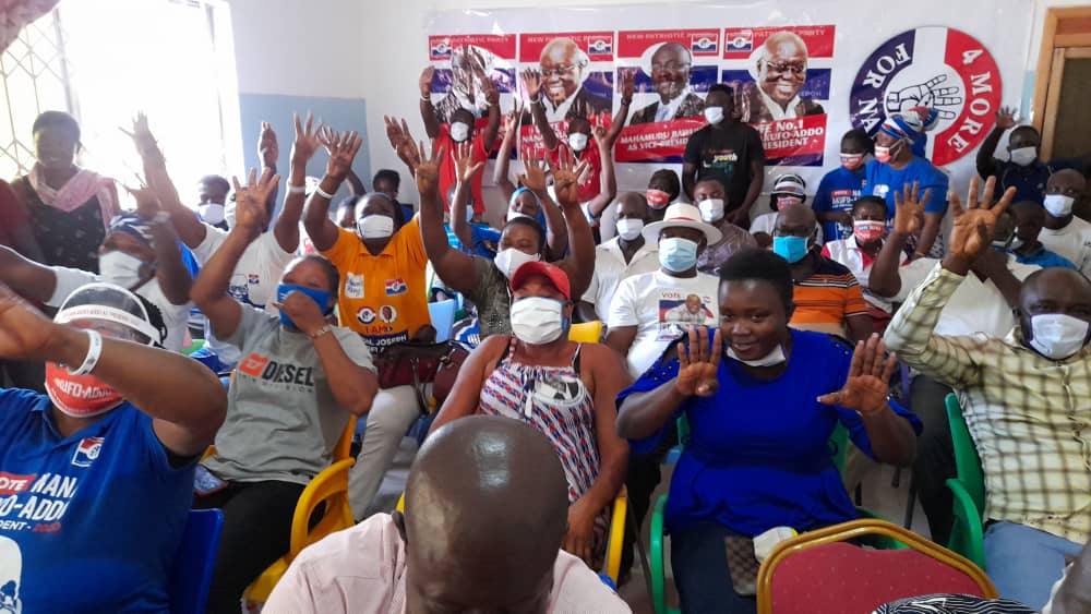 Some supporters of the NPP at the event