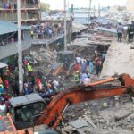 Building collapses, like this one in Nairobi, Kenya in late 2019, are unfortunately common in many large African cities. Fred Mutune/Xinhua via Getty