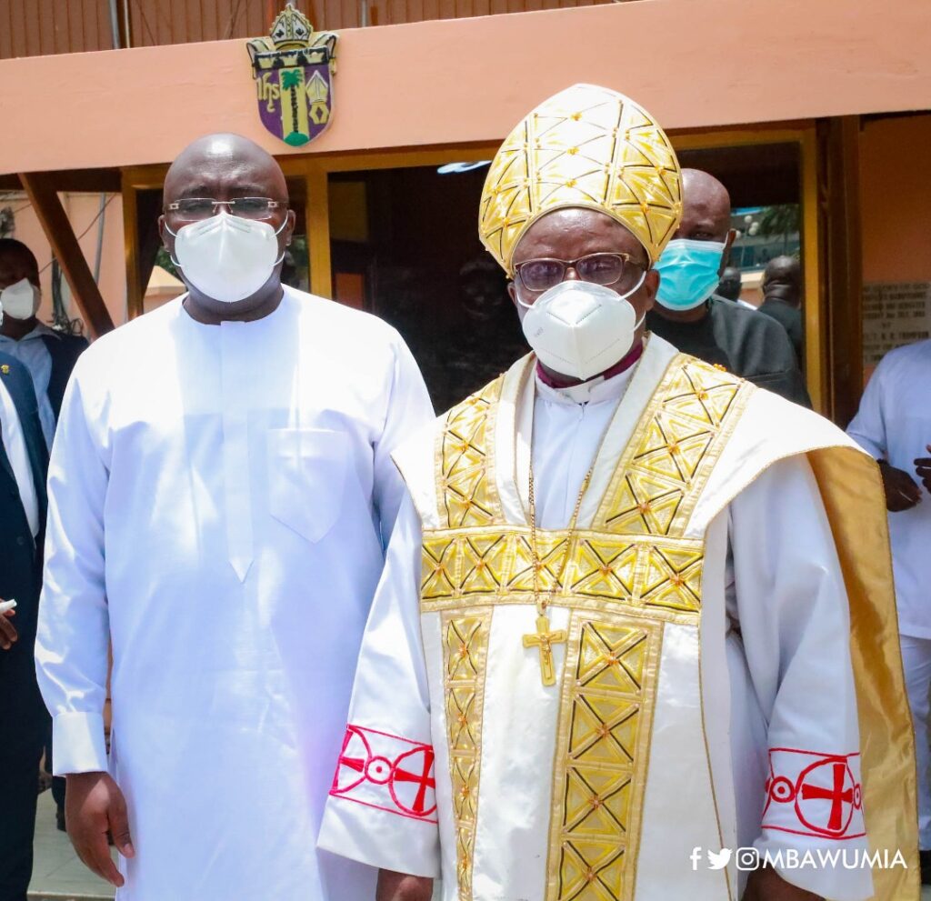 Rt. Rev. Dr. Daniel S.M Torto with Dr Mahamudu Bawumia