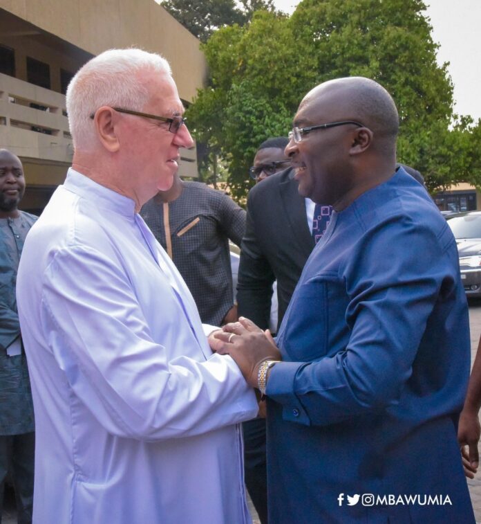 Rev Father Andrew Campbell and Dr Bawumia