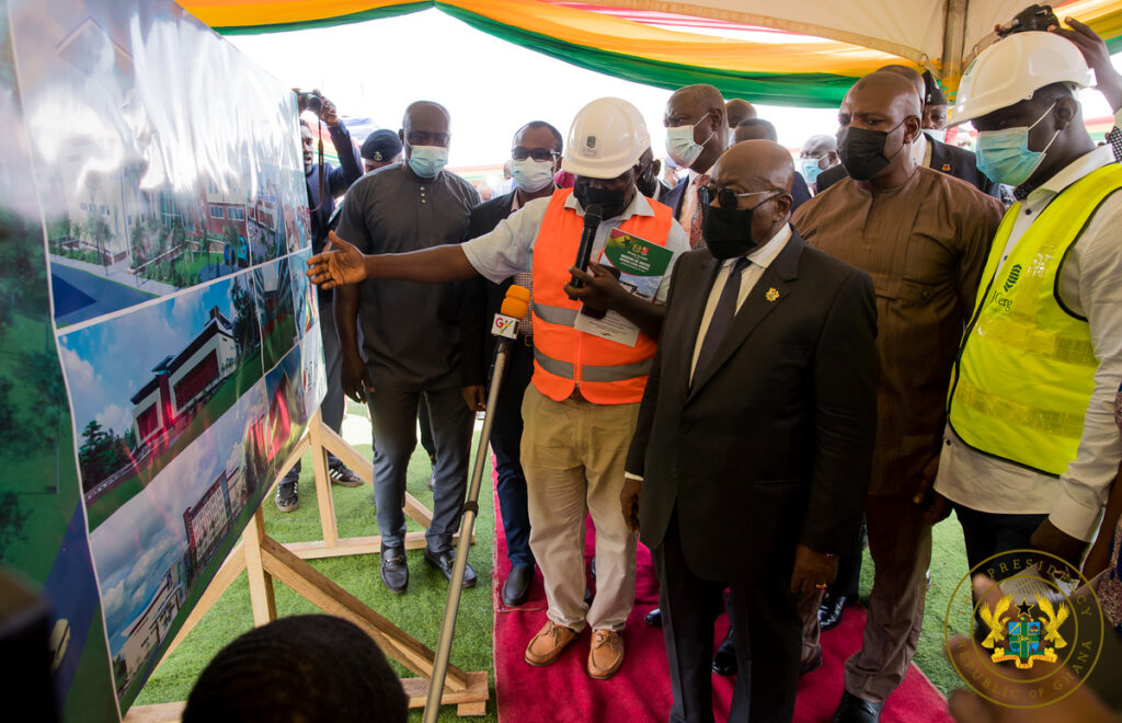 President Akufo-Addo speaking at the Law Village Project