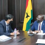 U.S. deputy national security advisor Daleep Singh in a meeting with Dr Bawumia