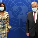 Shirley Ayorkor Botchwey and UN boss Antonio Guterres
