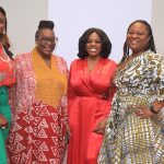 Oluwasola Obagbemi, Corporate Comms Manager, Anglophone West Africa at Meta; Adaora Ikenze, Head of Public Policy for Anglophone West Africa at Meta; Nana Aba Anamoah, GHOneTV, General Manager; and Kezia Anim-Addo, Director of Communications, Sub-Saharan Africa during the launch of the #NoFalseNewsZone campaign in Ghana