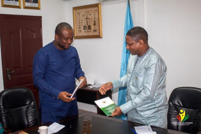 Pius Hadzide and the Country director for UNESCO Abdourahamane Diallo
