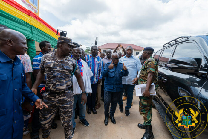 President Nana Akufo-Addo tours the Eastern Region