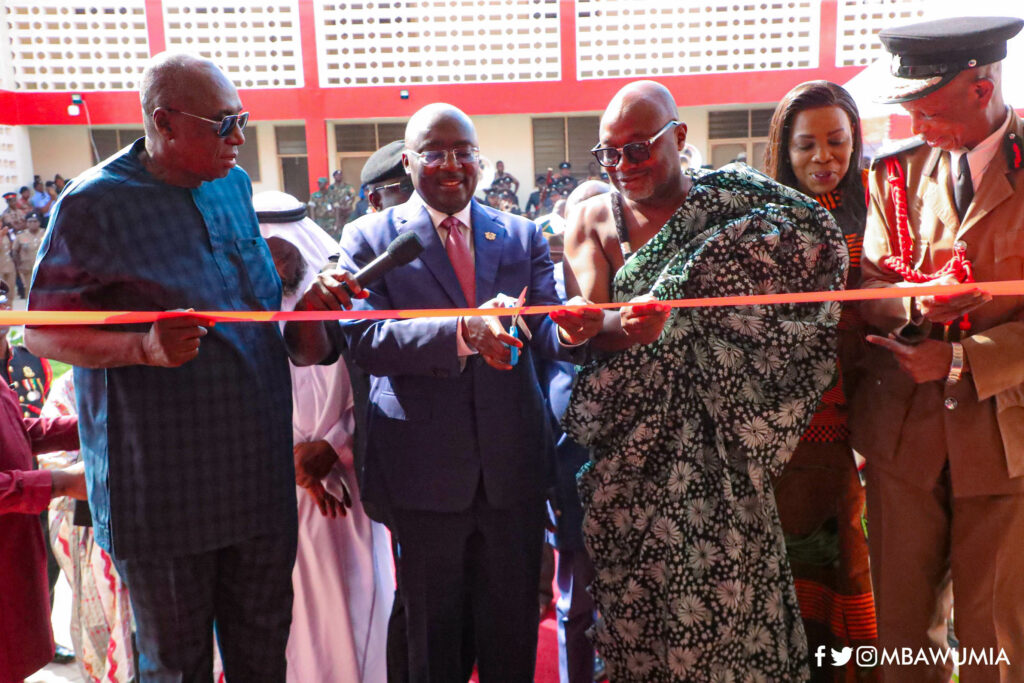 Dr Mahamudu Bawumia and other officials commissioned infrastructure projects of the Fire Academy and Training School in Accra