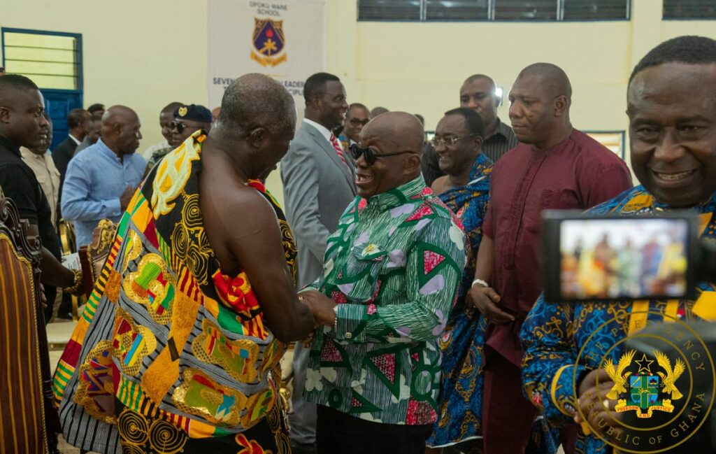 President Nana Akufo-Addo and Otumfuo Osei Tutu II at the 70th anniversary celebration of OWASS