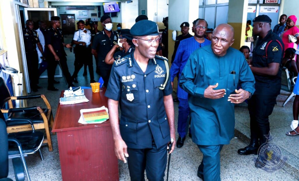 The IGP George Akuffo-Dampare and Interior Minister Ambrose Dery