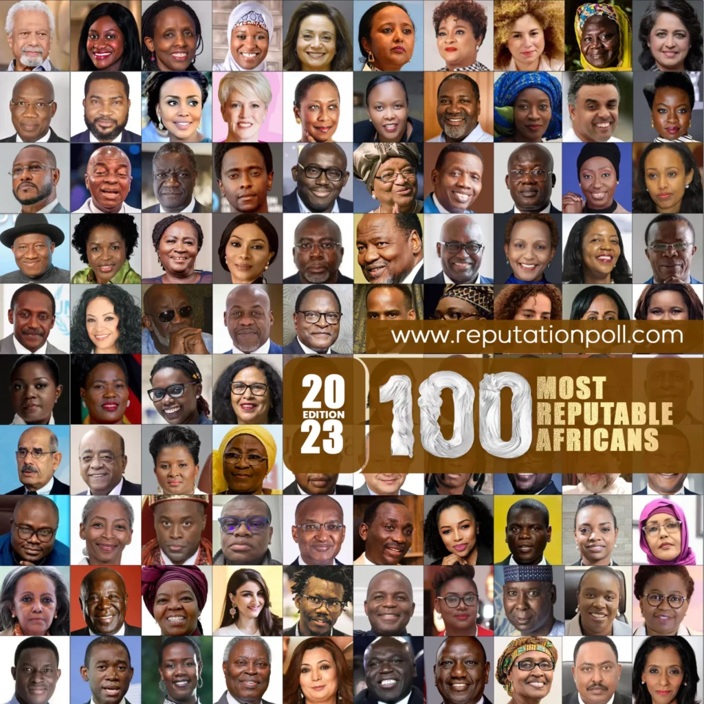 2023 list of 100 Most Reputable Africans