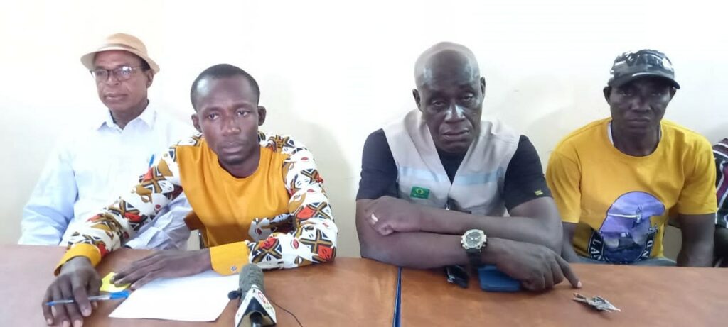 Members of the Unique Mining Group lodged protests at a news conference on Friday against alleged plans by the Talensi District Assembly to deploy soldiers on Monday to demolish their mining structures.