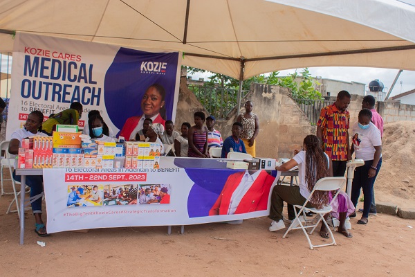 Kozie organises free healthcare drive for Adentan constituents