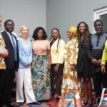 USAID officials with Government of Ghana representatives at the announcement of the United States' US$60 million commitment to educational accountability.
